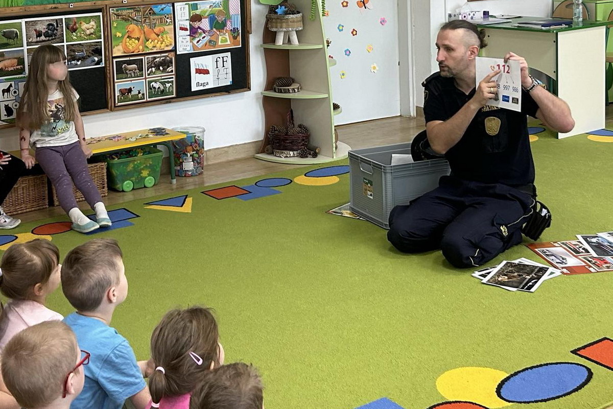 Zajęcia edukacyjne w przedszkolu.